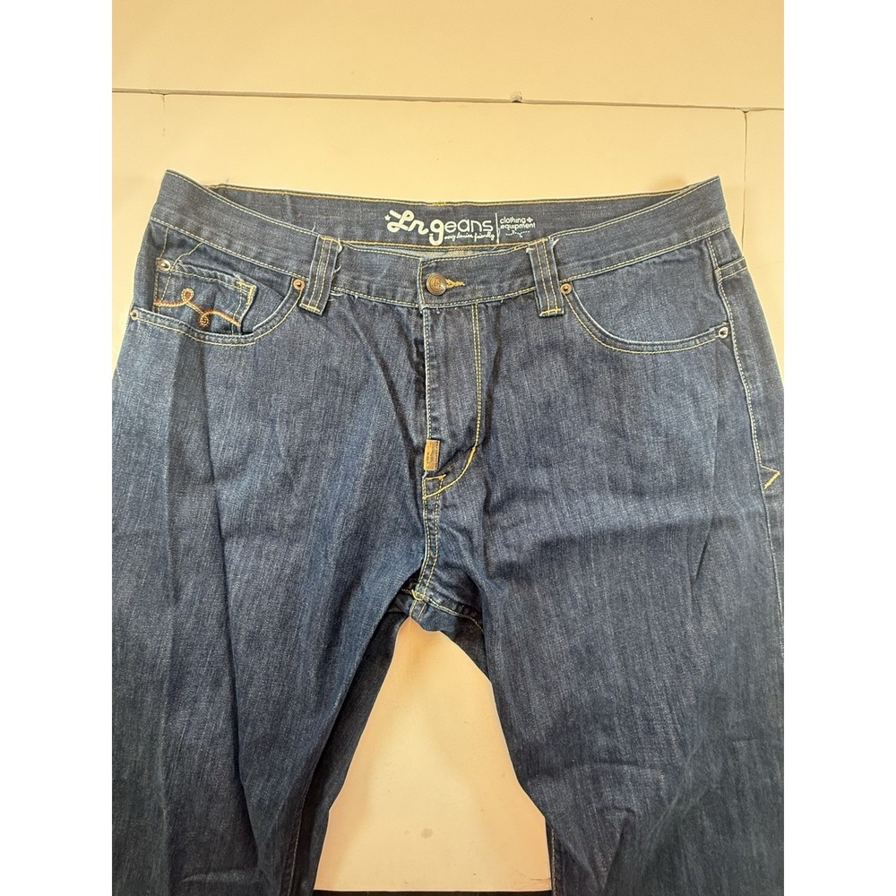 LRG Jeans Mens‎ 40 Dark Wash Baggy Straight Leg Y2K Skate Streetwear Denim